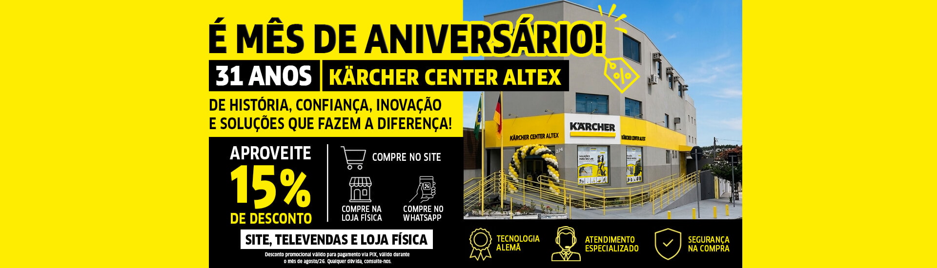 Promoção Aniversário Altex
