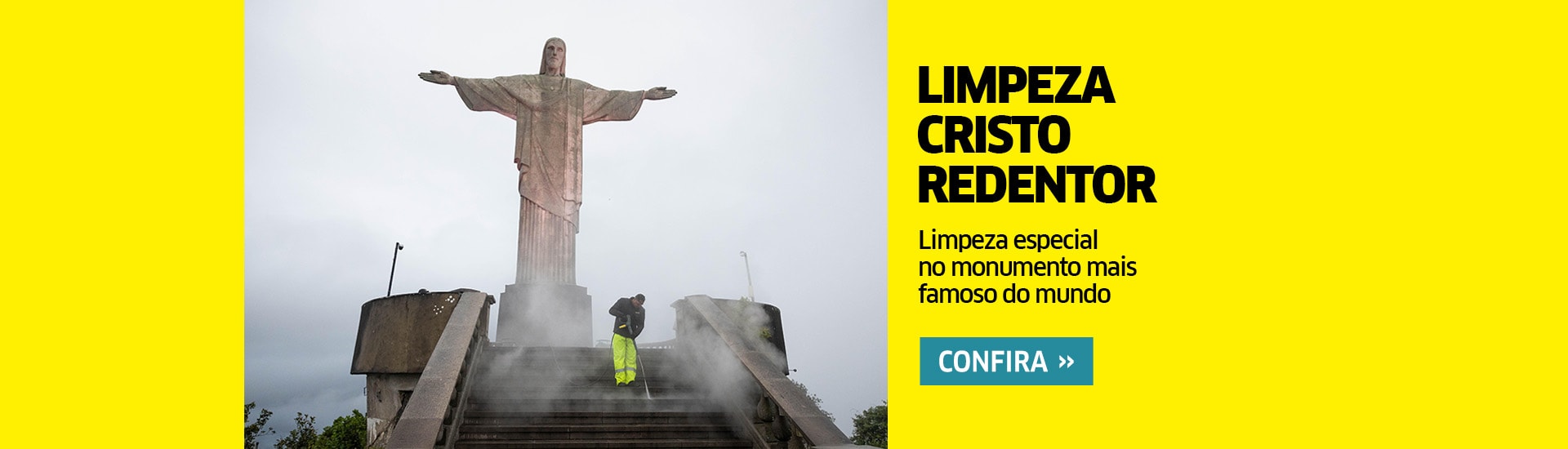 Limpeza do Cristo Redentor
