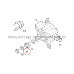 Arruela da Gaxeta Karcher HD 5/12 - 6/13 - 6/15 - Kit 3 Unidades