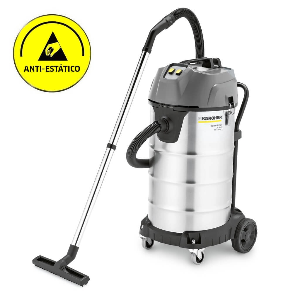 ASPIRADOR DE PÓ E ÁGUA KARCHER NT 90/2 INOX ANTI-ESTÁTICO - 220V