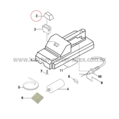 CAPA DO INTERRUPTOR HD 585 KARCHER