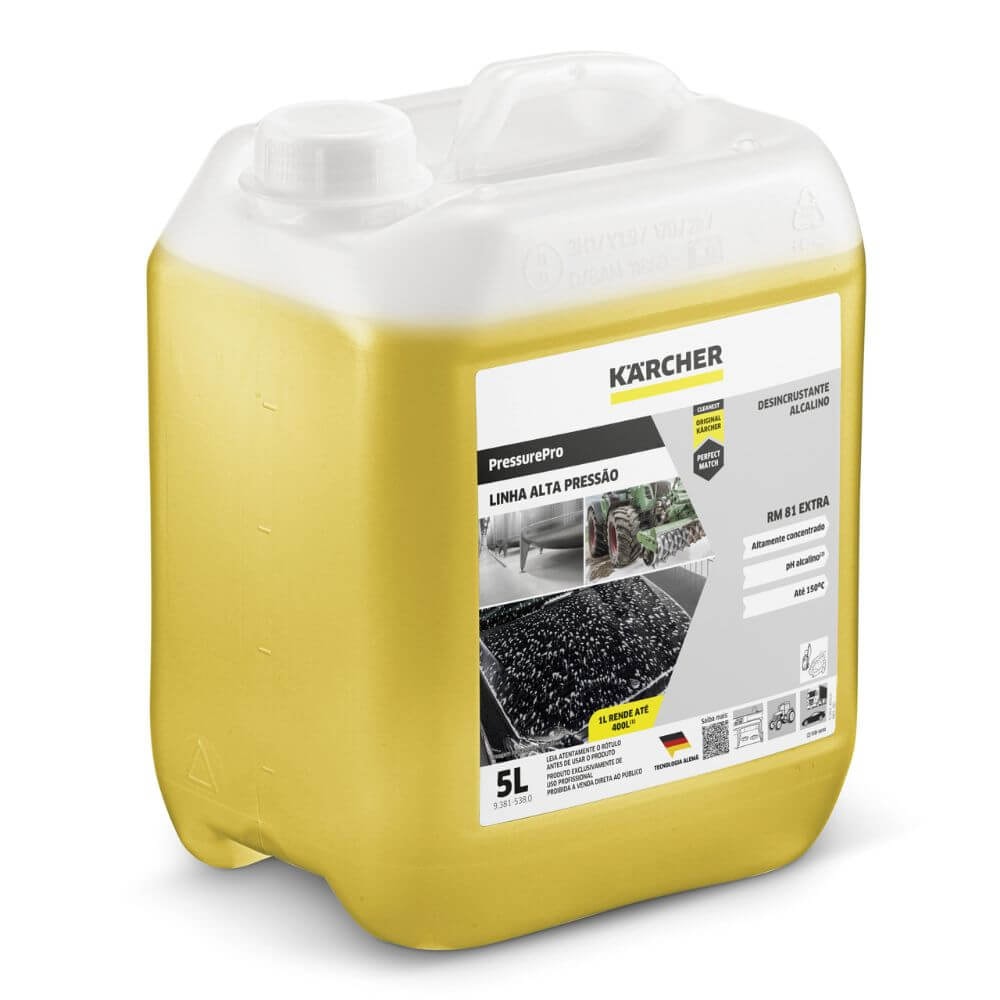 Desincrustante Alcalino Karcher PressurePro RM 81 - 5 Litros - Imagem principal - 3e4745da-ef0e-4ae5-acba-8eeca0cd6b7b