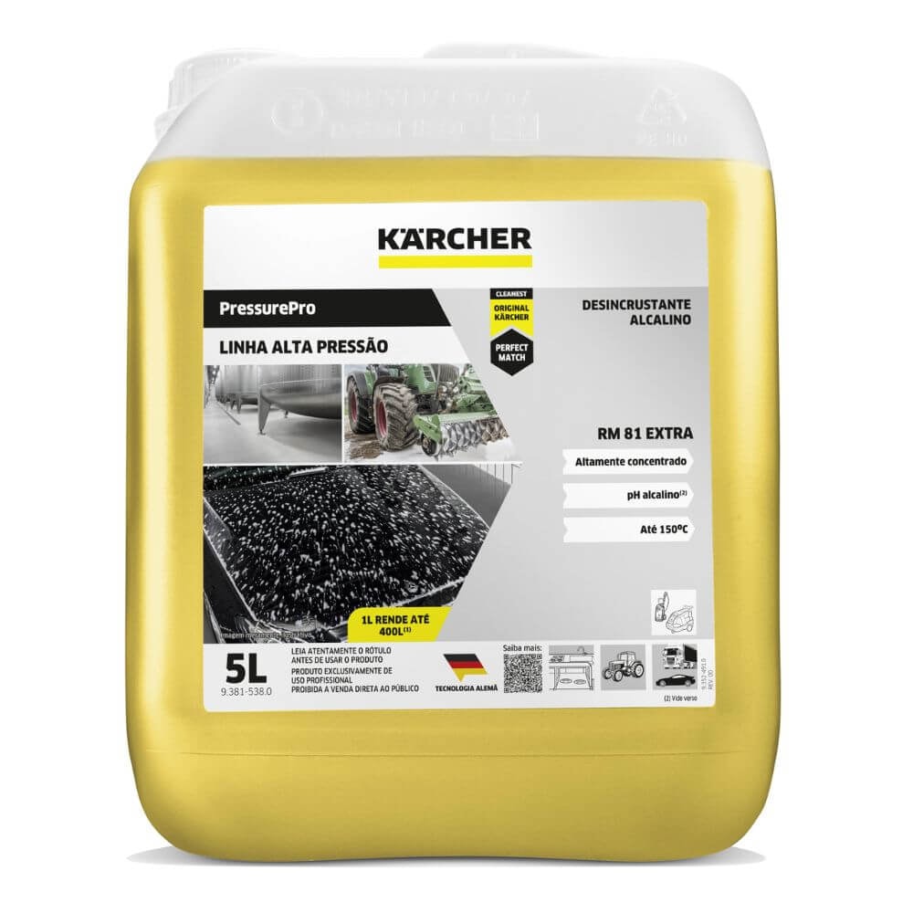 Desinscrustante Alcalino Karcher PressurePro RM 81 - 5 Litros - Imagem principal - 3f9ed9a5-ee92-47e0-8e7b-8741f71cb86a
