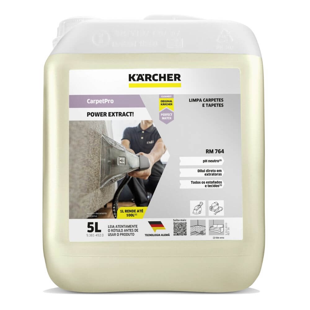 Detergente CarpetPro Karcher RM 764 PowerExtract! (5 Litros) - Imagem principal - 7ebfb33c-86bd-4411-a826-2c19cdb4609f