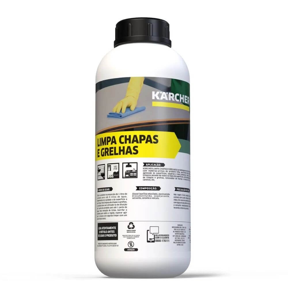 DETERGENTE KARCHER LIMPA CHAPAS E GRELHAS (1 LITRO) - Imagem principal - 0f89d3f1-44f3-45f0-b0b2-b5c4df9d5675