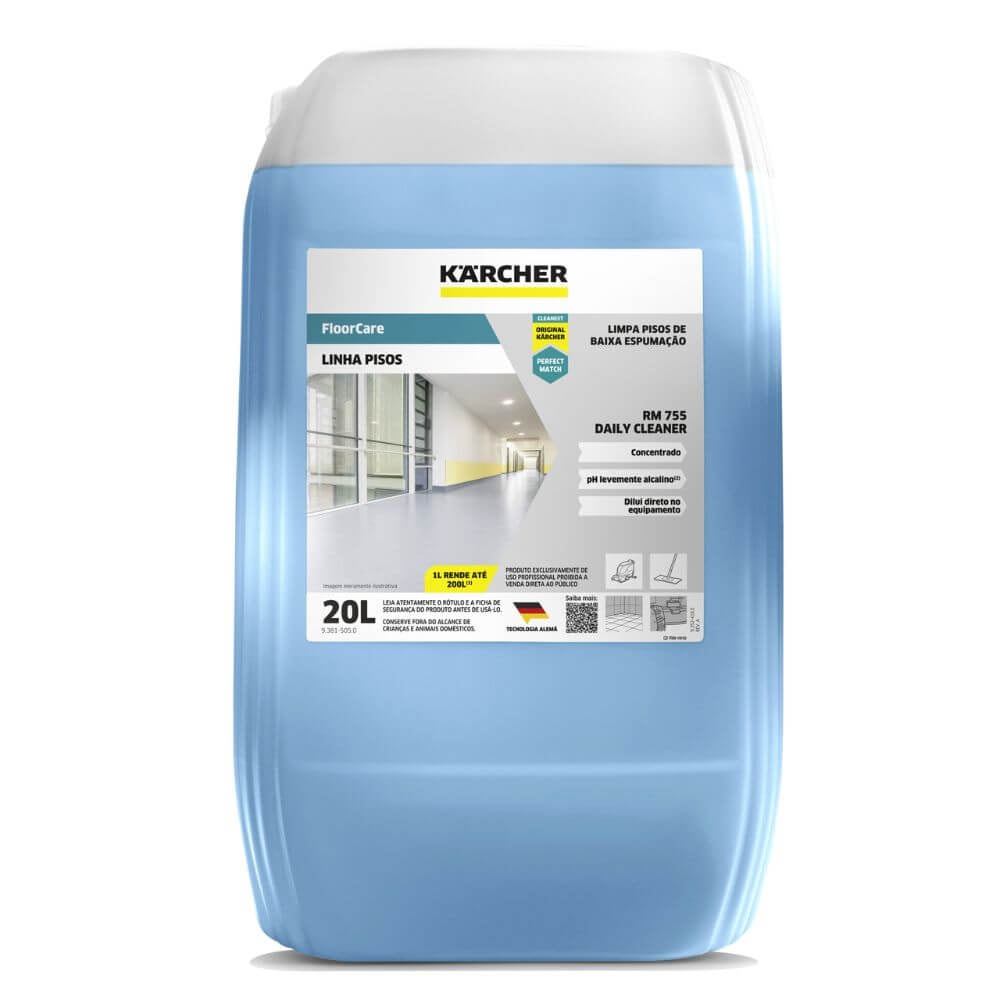 Detergente para Lavadora de Piso Floor Care Daily Cleaner - Karcher RM 755 (20 Litros) - Imagem principal - 2a003310-4d15-4094-a10d-664af335f3f9