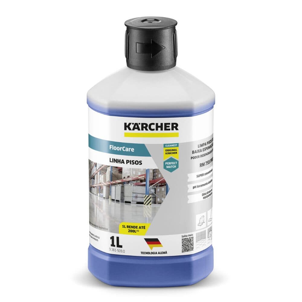 Detergente para Lavadora de Piso Floor Care Pro - Karcher RM 755 (1 Litro) - Imagem principal - cb05a4f8-7ad9-4e68-b410-546f88e9c9c5