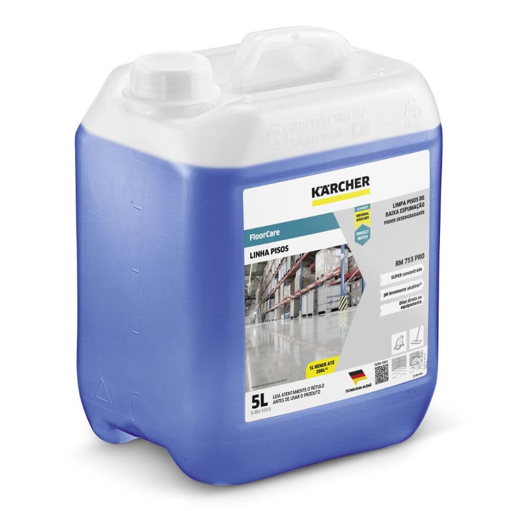 Detergente para Lavadora de Piso Floor Care Pro - Karcher RM 755 (5 Litros) - Imagem principal - 5290cc64-ef0b-48b6-a506-ac49331b8a55