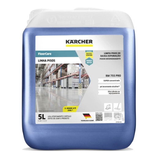 Detergente para Lavadora de Piso Floor Care Pro - Karcher RM 755 (5 Litros)