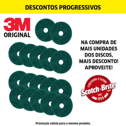 Disco PAD Verde Limpador - 350mm