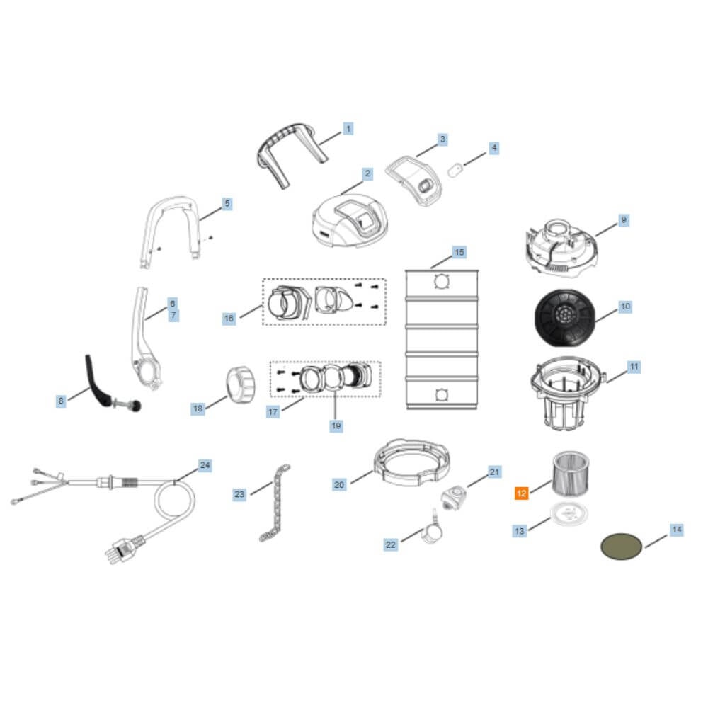 Filtro de Cartucho de Papel para Aspirador Karcher NT 40/1 Inox - Imagem principal - a8c8ddb9-ea2b-4724-ba27-27eafbd8730d