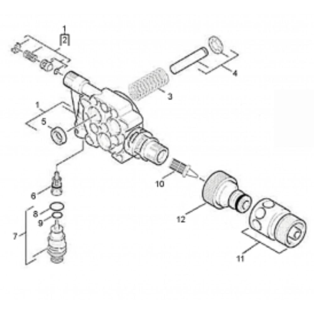 Guia Dos Pistões para Lavadora de Alta Pressão Karcher K 3.30 - Imagem principal - e4d4a3d5-8eba-4760-82bd-238701413986