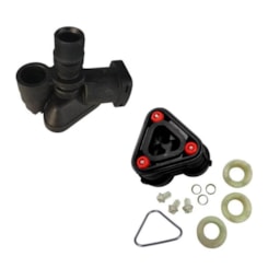 Kit Coletor Furado Com Cabeçote N-Cor e Guias Para Lavadora Karcher K3.XX