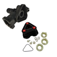 Kit Coletor Furado Com Cabeçote N-Cor e Guias Para Lavadora Karcher K3.XX