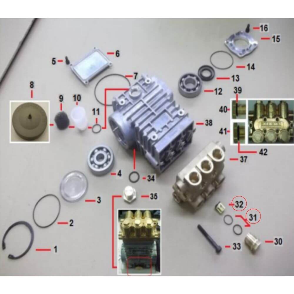Kit Reparo Completo Bomba Karcher Pistão 16 mm - HD 8/15, HD 10/18 e HD 10/25 - Imagem principal - 3ee2443a-6eb3-49fb-8e14-42b55f730338
