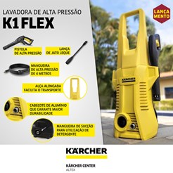 LAVADORA DE ALTA PRESSÃO KARCHER K 1 FLEX