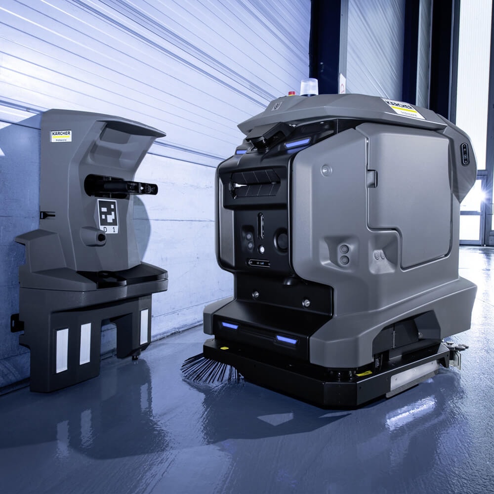 Lavadora e Secadora de Piso Autonoma Karcher Kira B 50 - Imagem principal - 3aa66e44-fac9-415c-b1b7-844b97a1aba7