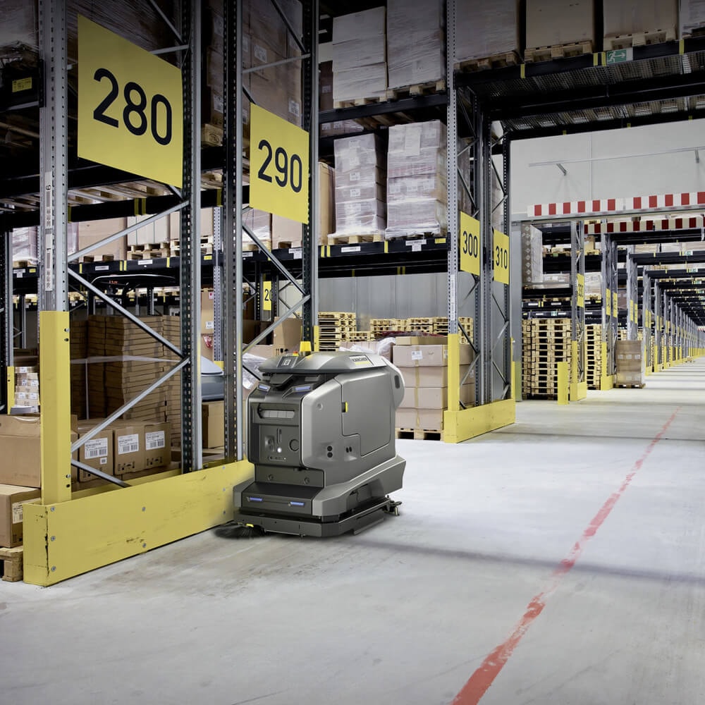 Lavadora e Secadora de Piso Autonoma Karcher Kira B 50 - Imagem principal - 0a57e57b-60da-461f-a30e-55adc4469434