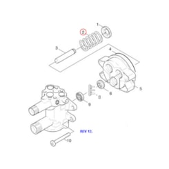 Mola do Pistão Karcher HD 585 - Kit 3 Peças