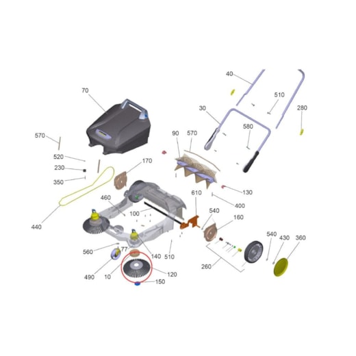 Par de Escovas Lateral para Varredeira Karcher S6 Twin