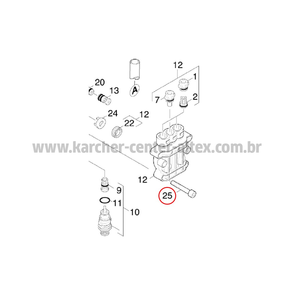 Parafuso Da Bomba Karcher K 3.30 M8 X 50 - 4 unidades - Imagem principal - fd40d040-9769-4455-9c05-b3fa74c4180f