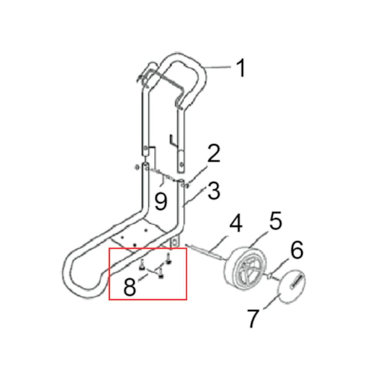 Parafuso M5 x 35 Para Carrinho Karcher HD 585 - 6 Peças