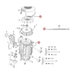 Retentor do Eixo Radial Karcher HD 5/12 - 6/15