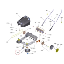 Roda Rodizio Frontal para Varredeira Karcher S 6 / S 4 Twin