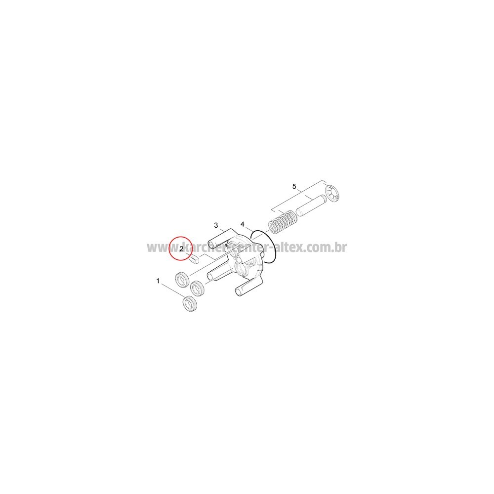Vedação Para Guia Dos Pistões Da Lavadora Karcher Com Cabeçote N-Cor - 5 Unidades - Imagem principal - be6324b9-c1c7-4967-af8a-bafec904836e