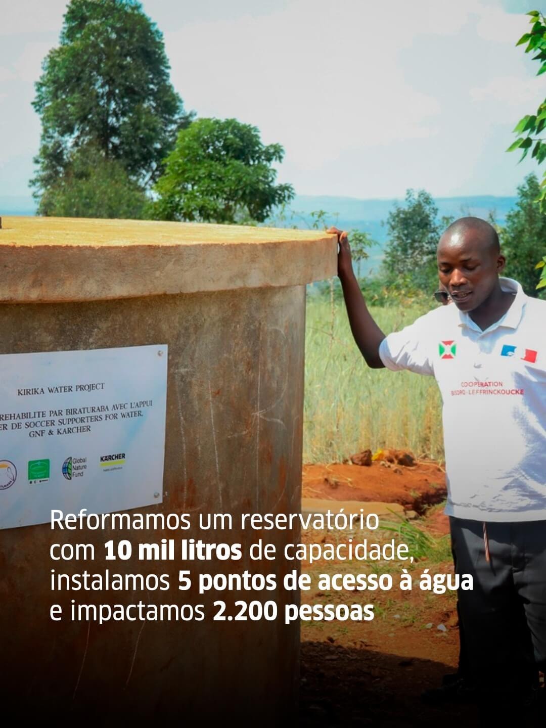 Acesso confiável à água limpa