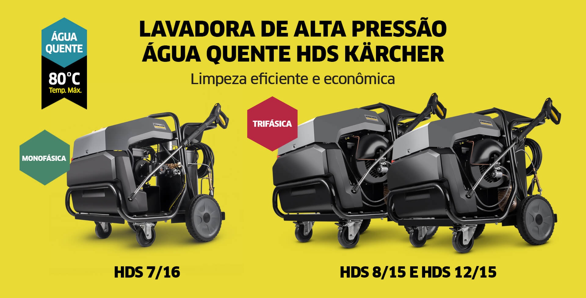 Lavadoras de Alta Pressão Kärcher com Água Quente HDS