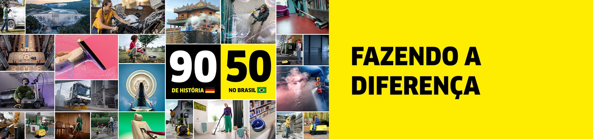 90 anos de Kärcher Mundo - 50 anos Brasil