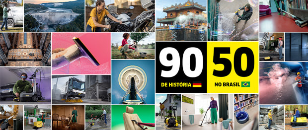 Kärcher 50 anos no Brasil e 90 anos de história mundial