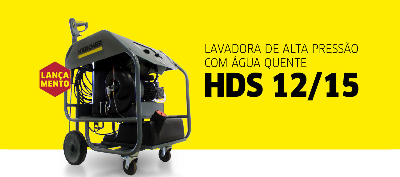 Lavadora de Alta Pressão com Água Quente HDS 12/15 Cage New Karcher