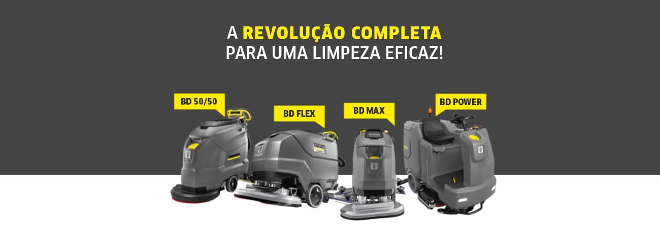 Modelos de Lavadoras e Secadoras de Pisos da Karcher