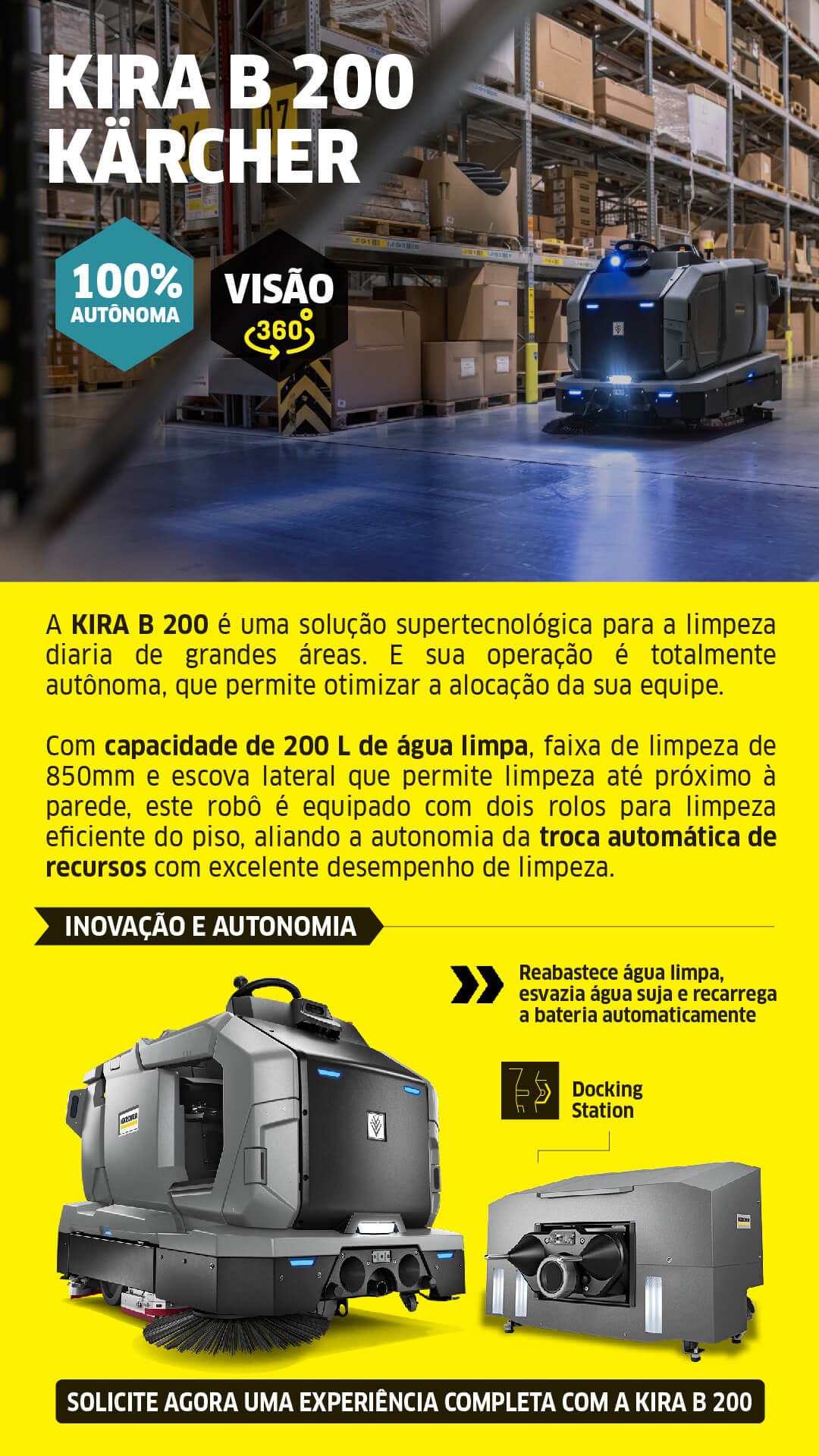 Automação nas Operações com Robôs Autônomos Kärcher