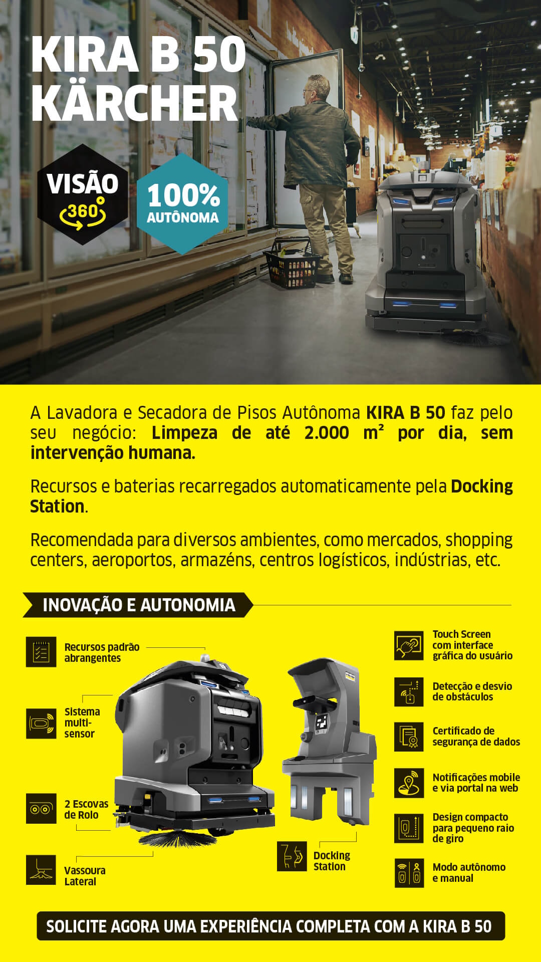 Automação nas Operações com Robôs Autônomos Kärcher