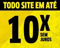 Banner com o texto: todo o site em até 10x sem juros